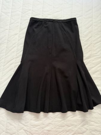 Jupe évasée noire Armani Collezioni T.38 made in Italy oc...