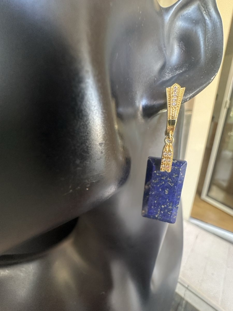 Ohrringe & -stecker: Ohrringe mit Lapislazuli HANDARBEIT  – Neu und originalverpackt aus Kriens von Hortensie6 2
