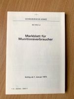 Schweizer Armee (Militär/Reglement)Munitionsverbraucher 1973