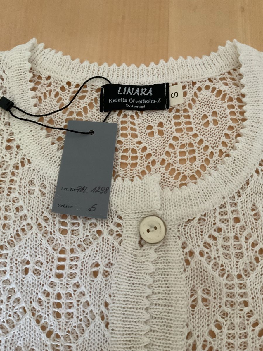 Jacken: Strickjacke LINARA weiss Grösse S Linen/ Cotton – Neu (gemäss Beschreibung) aus Wil ZH von RiccardaWegmann 4