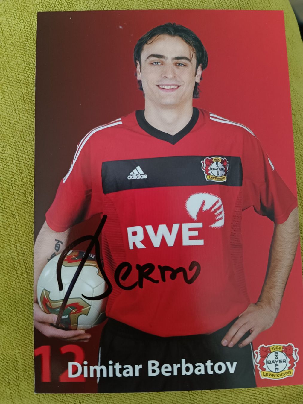 Autografi: Dimitar Berbatov -  handsigniert – Usato da Menziken venduto da Autogramme