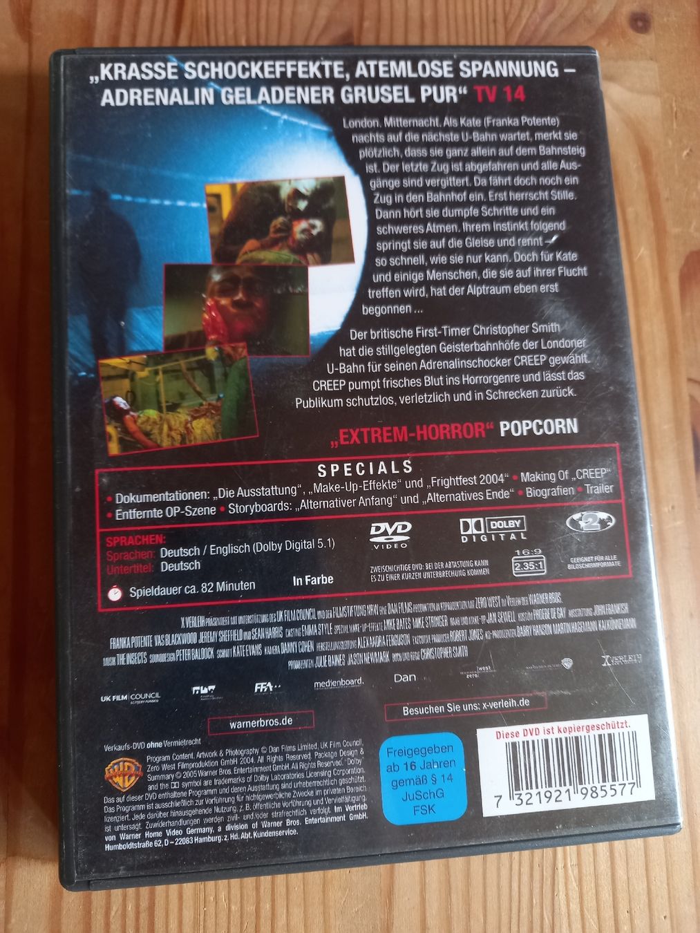 Tutti i DVDs: DVD Creep – Usato da Langenthal venduto da noa_9wcy 1