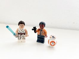 Set 1 - LEGO Star Wars Rey, Finn and BB-8 Minifigures