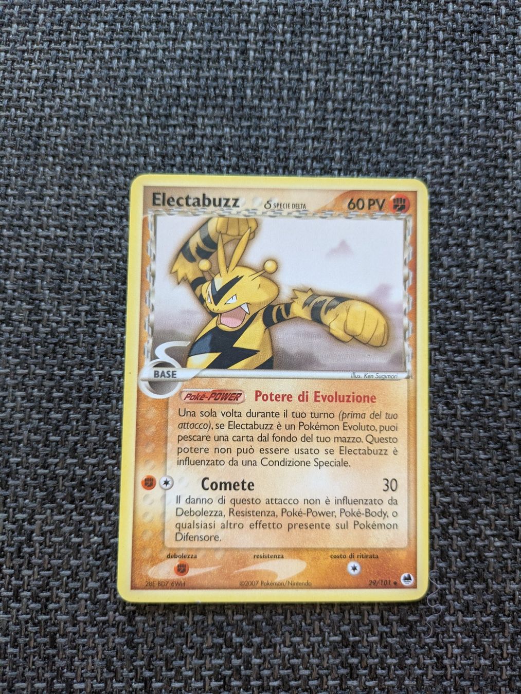 Pokémon Carte collezionabili: ELECTABUZZ, EX DRAGON FRONTIERS, 29/101, UNC, 2006, ITA, GD – Usato da Losone venduto da AlpineLayer