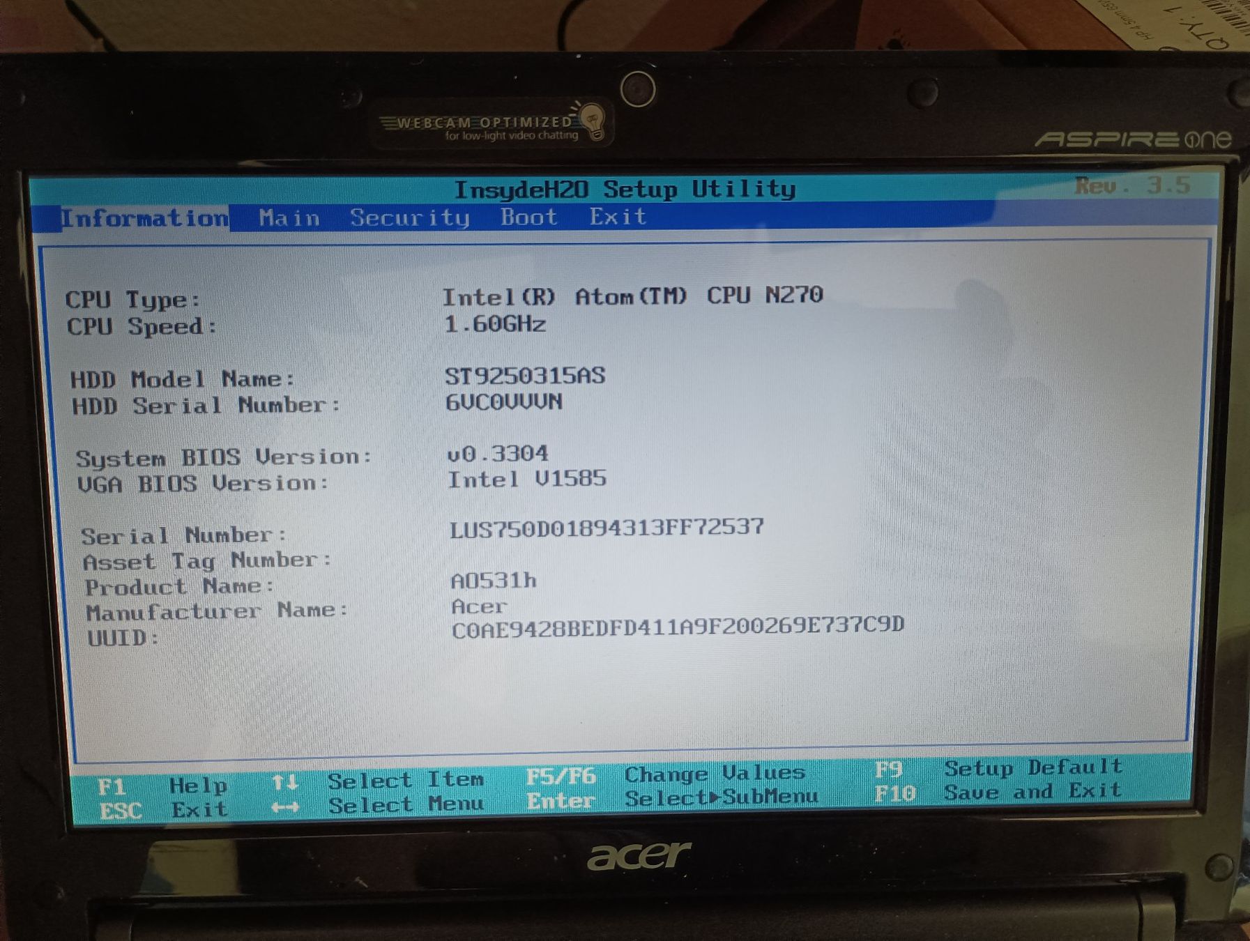 Acer Notebooks: Laptop Acer Aspire One mit Intel Atom – Gebraucht aus Basel von Jbeu06 3