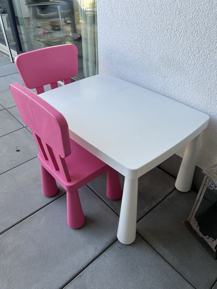 Ikea Set di tavolo e panche: Kindertisch mit 2 Stühlen – Nuovo (secondo la descrizione) da Nesselnbach venduto da cel_nn26 1