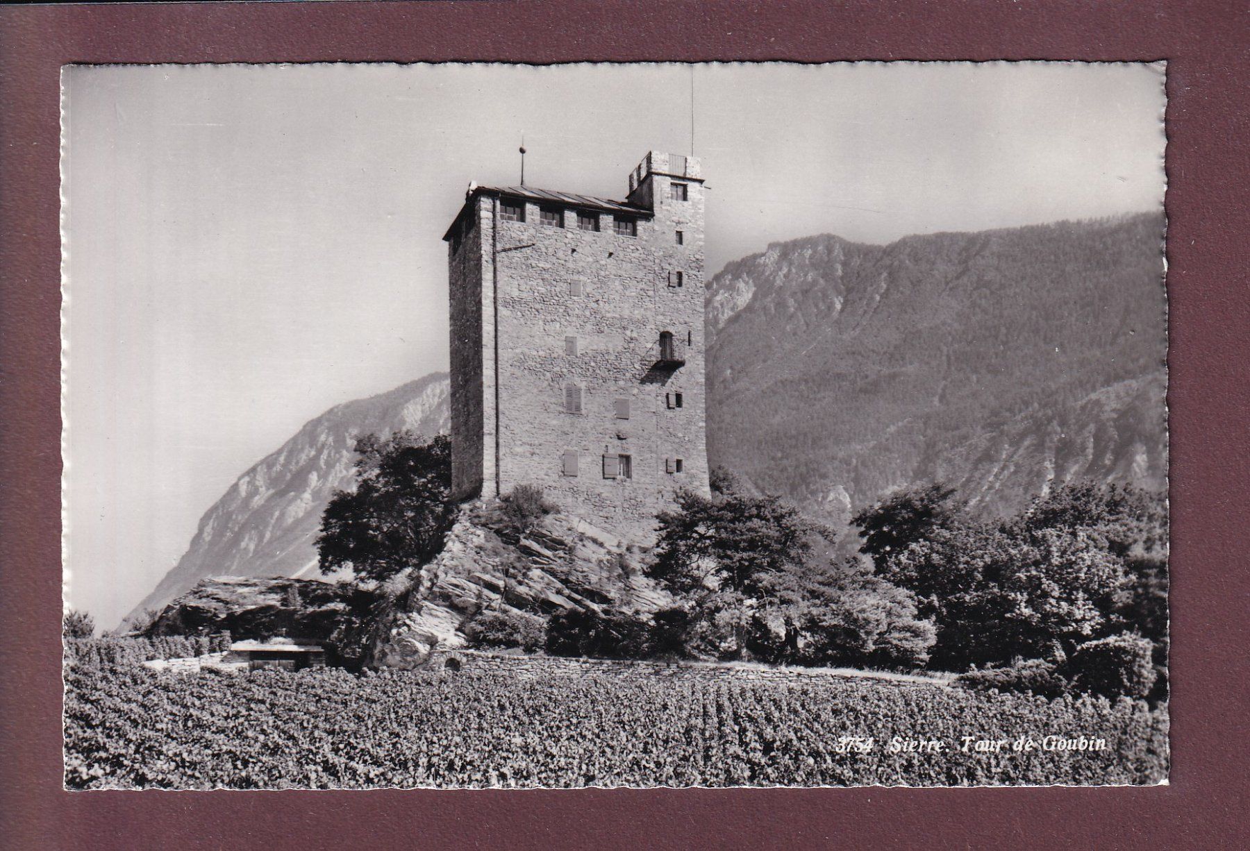Ansichtskarten: SIERRE - Tour de Goubin – Gebraucht aus Pully von nicecards