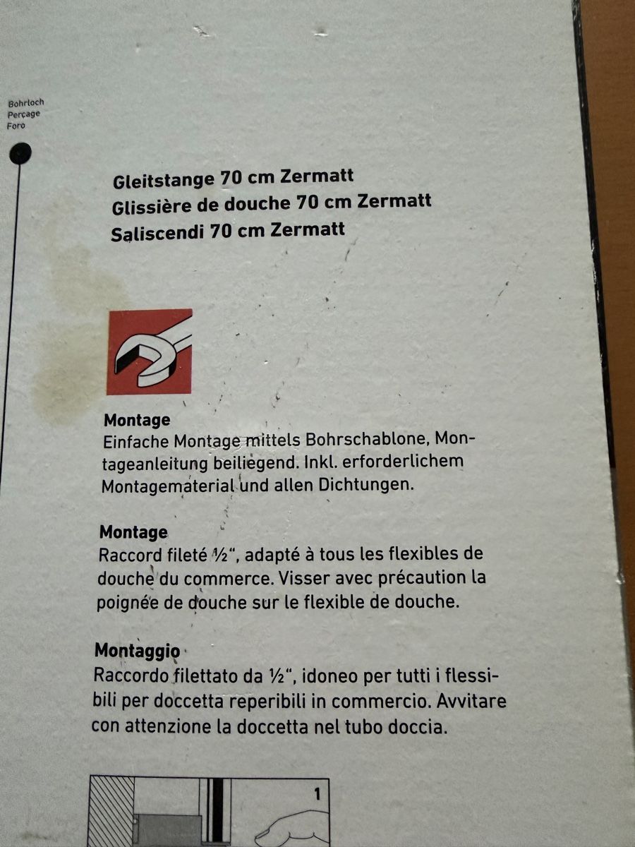 Docce: Duschgleitstange Zermat 70cm – Nuovo (secondo la descrizione) da Weinfelden venduto da Karvac 5