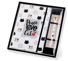 COFFRET CAHIER A5 & STYLO CHAT