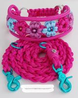 Hundeleine-Set / Leine + Halsband Flowerpower von Jolis-Shop