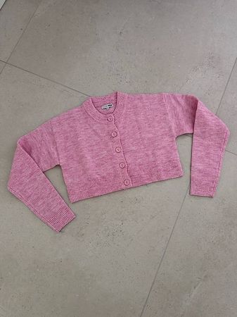 Strick Crop Cardigan Gr. XS NEU Pink