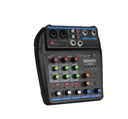 Console di mixaggio: 4-kanal Mini Audio Mixer – Nuovo e nell'imballaggio originale da Liestal venduto da OMAROSHOP