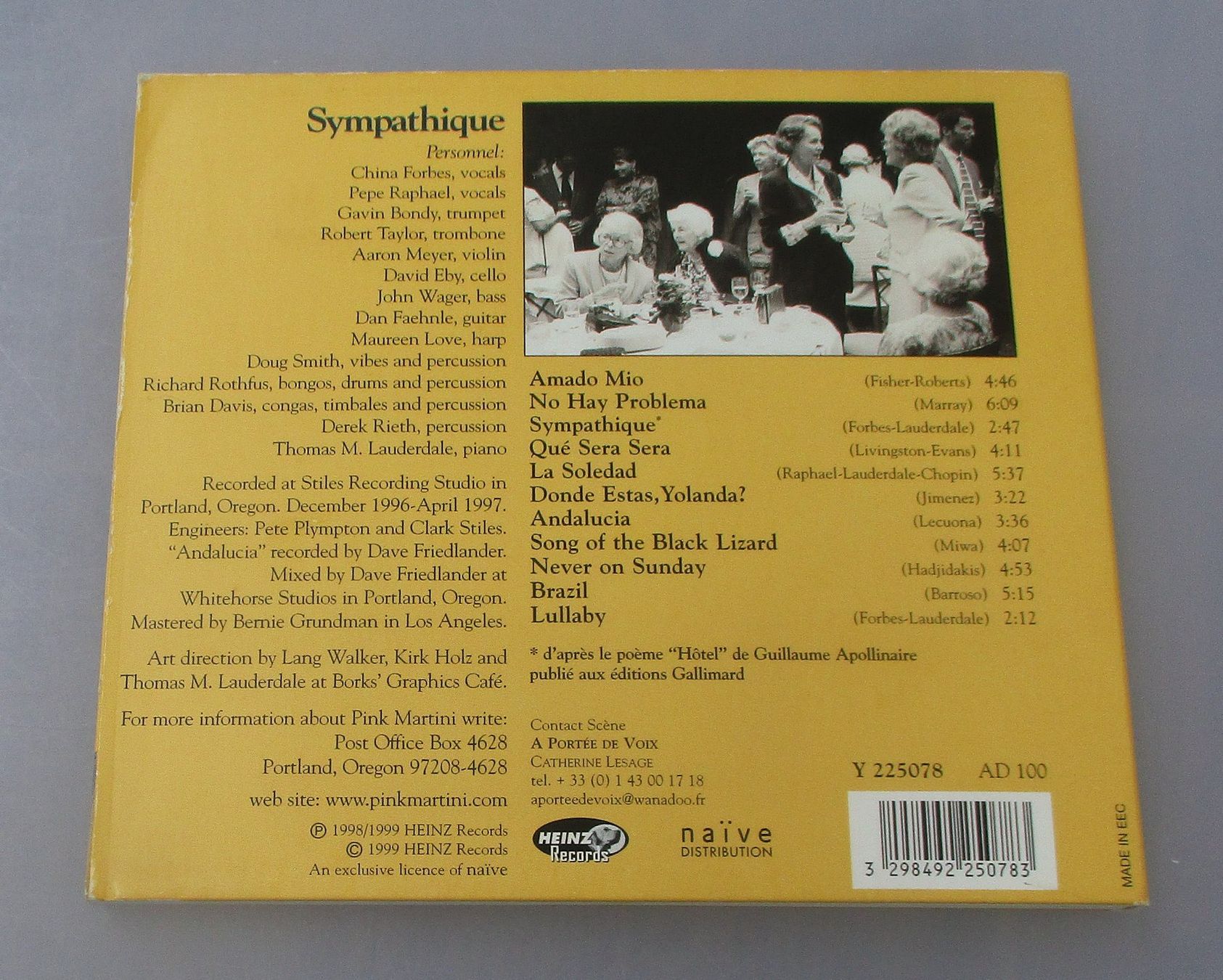 CD: PINK MARTINI - Sympathique – Usato da Wattwil venduto da Muriel11 1