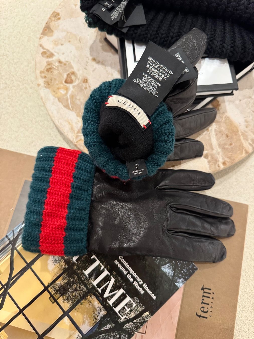 Gucci Guanti & manicotti: GUCCI MÜTZE & LEDER HANDSCHUHE – Nuovo (secondo la descrizione) da Schwyz venduto da bofb 3