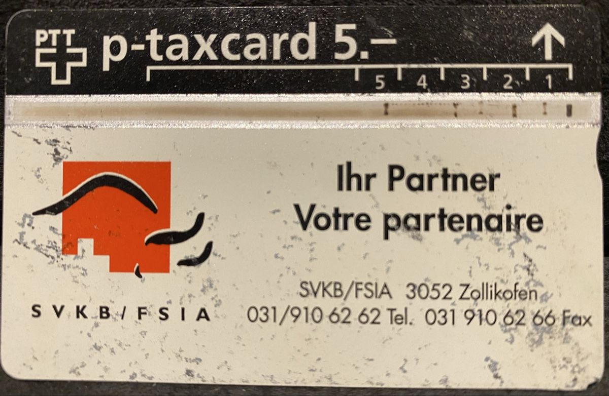 Schede telefoniche: P-taxcard – Usato da Lausanne venduto da babacard10