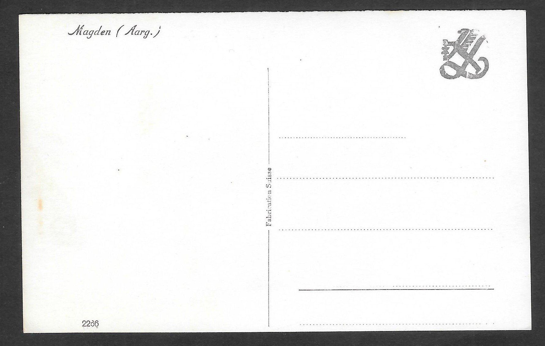 Cartoline postali: Magden Fliegeraufnahme – Usato da Olten venduto da clotaldi 1