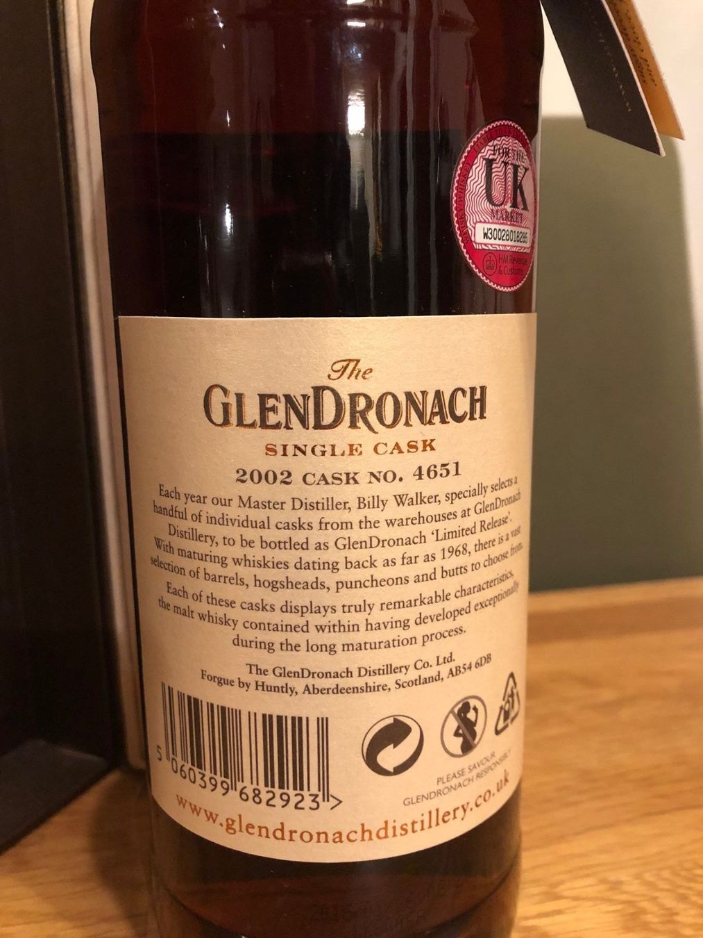 Glendronach Spirituosen: Glendronach Single Cask #4651 - batch 13 – Neu und originalverpackt aus Hinwil von allerlei0815 1