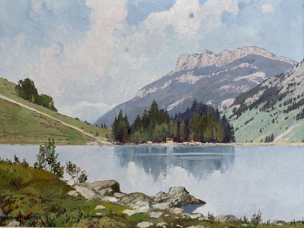Gemälde: Humbert Heusser , Gemälde, Säntisgebiet. – Gebraucht aus Biberist von Momo33