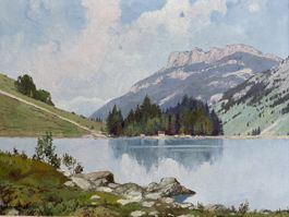 Humbert Heusser , Gemälde, Säntisgebiet.