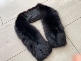 Elegante Pelzkragen Stola Echtpelz Winter Accessoire Neu!