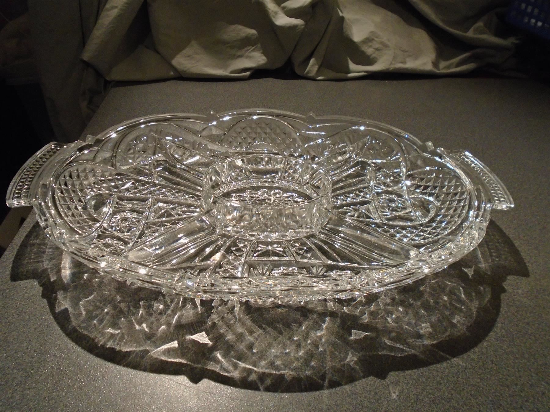 Piatti di portata: Glas-Schale / Platte mit Abteilen – Usato da Zürich venduto da abraxas1291