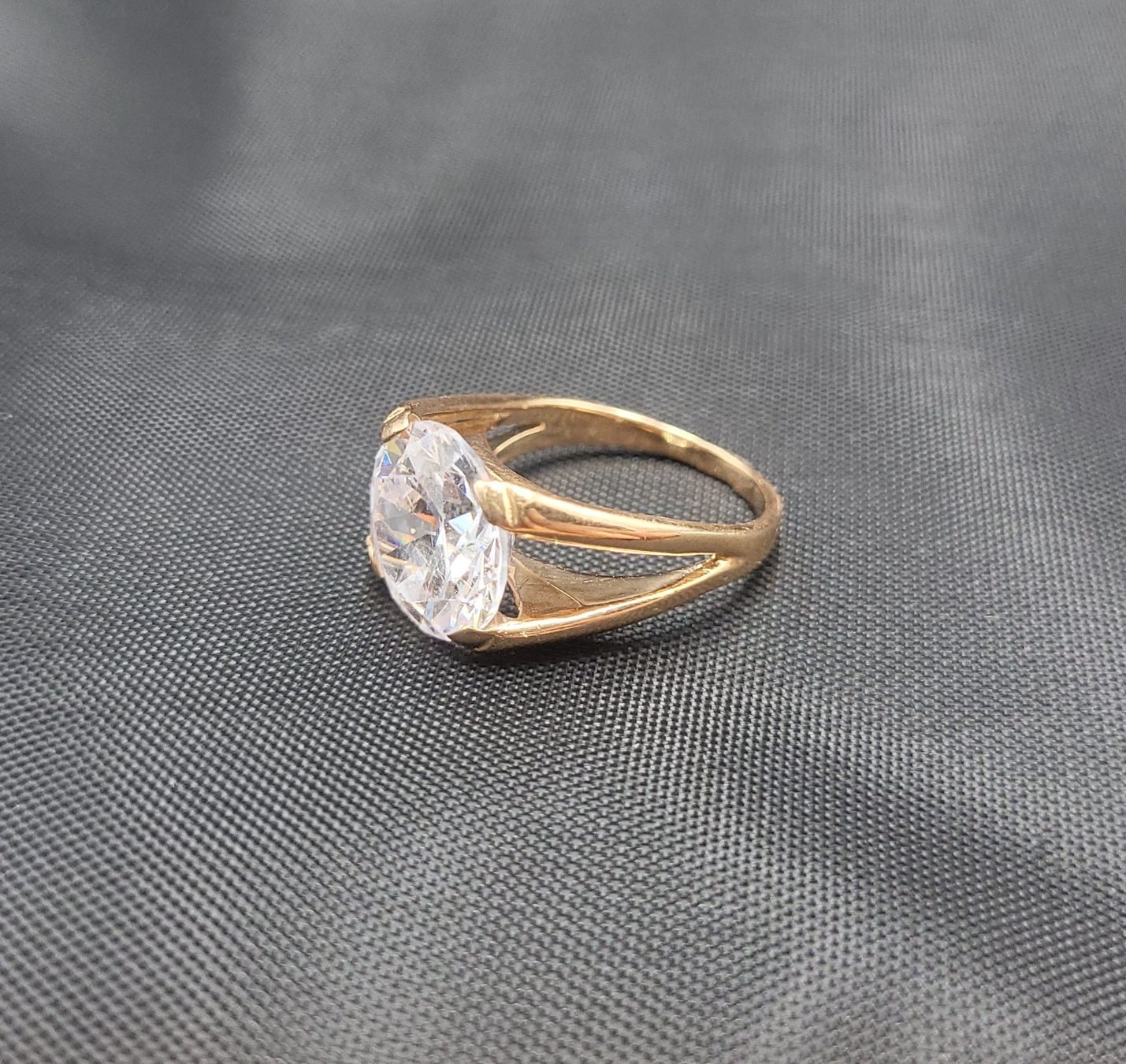 Anelli: 585 Rose Gold Solitär Ring Mit Stein – Usato da Wald ZH venduto da Dasilver 5