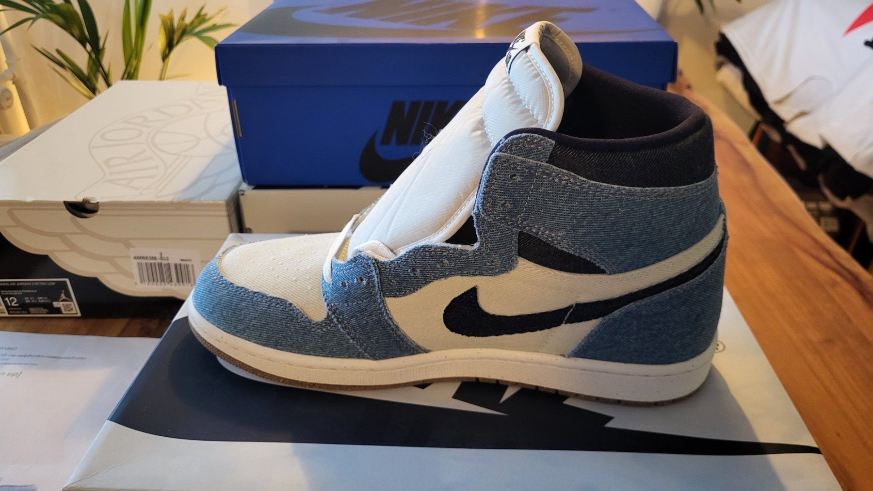 Jordan Scarpe da uomo: Jordan 1 retro high Denim – Nuovo (secondo la descrizione) da Bern venduto da Sneakerheadz 1