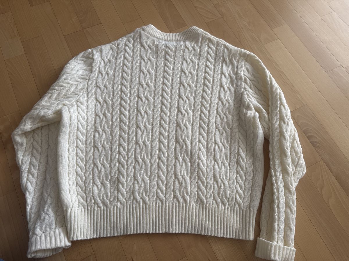 Bershka Maglioni & Felpe: Bershka Strickpullover, Winter-Look, Weiss, Grösse L – Nuovo (secondo la descrizione) da Abtwil SG venduto da ale2002 3