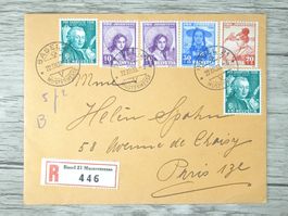 TR09 Enveloppe + Timbre Suisse 1938