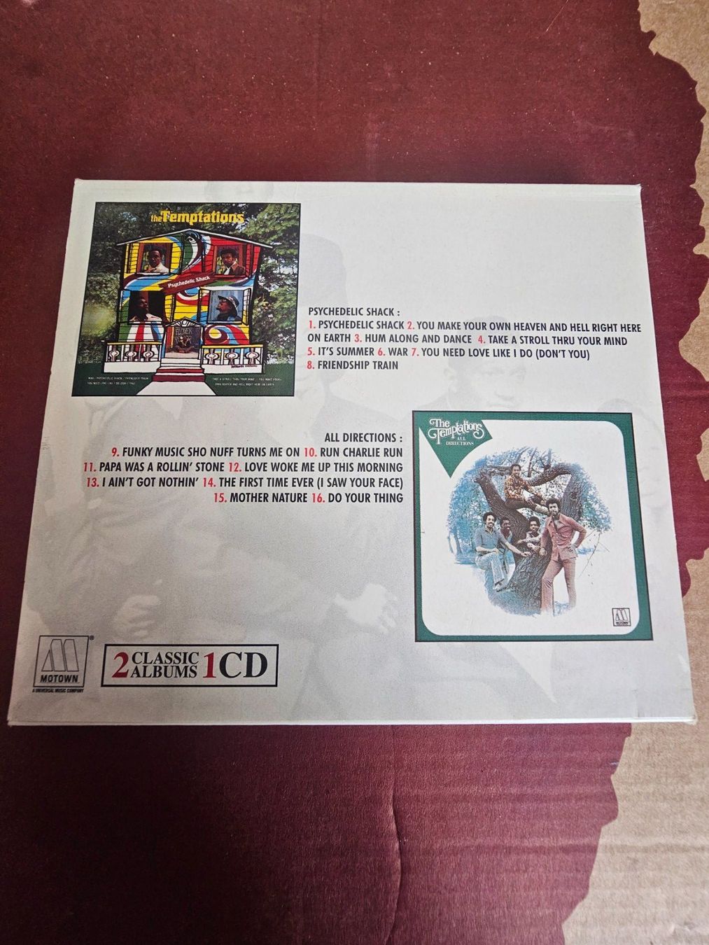 CD: CD - The Temptations – Psychedelic Shack & All Directions – Usato da Biberist venduto da Foolio0 1