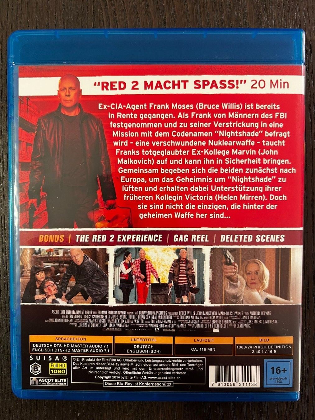 Tous les DVDs: Red 2 – D'occasion à Zürich par Blu-ray_ZH 1