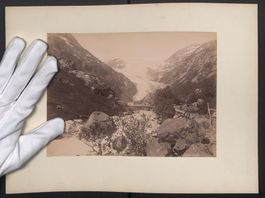 Fotografie Norwegen, Panorama mit Gletsc