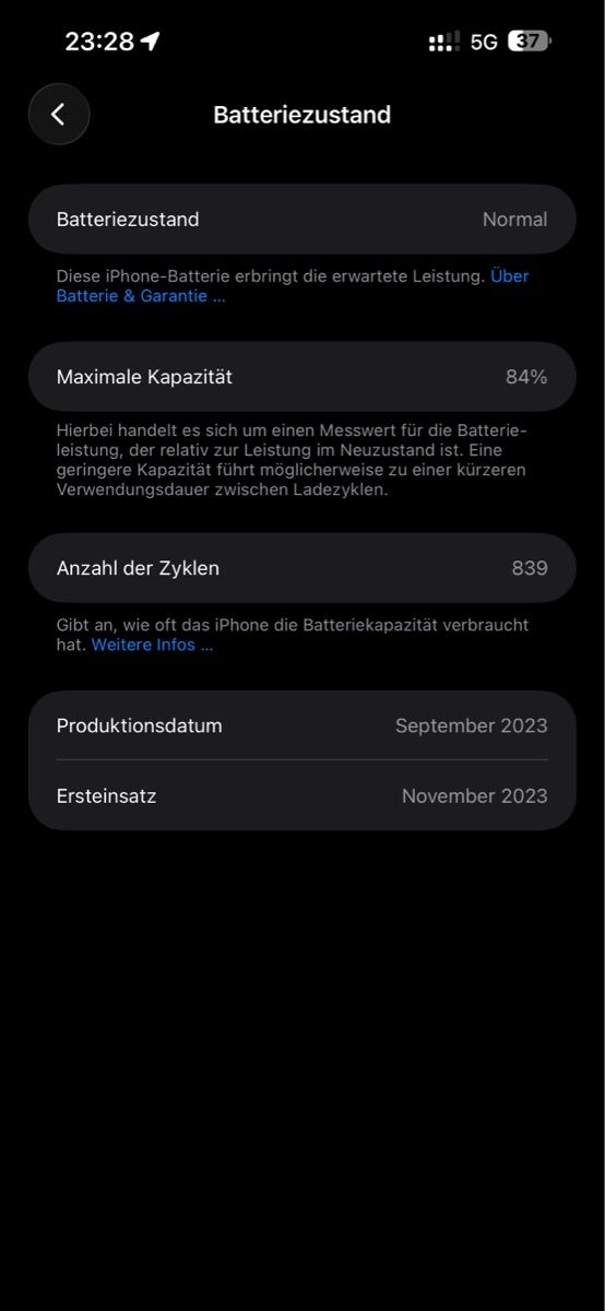Apple Portables: iPhone 15 pro max Batterie 84% – D'occasion à Geroldswil par ridi.shaqiri