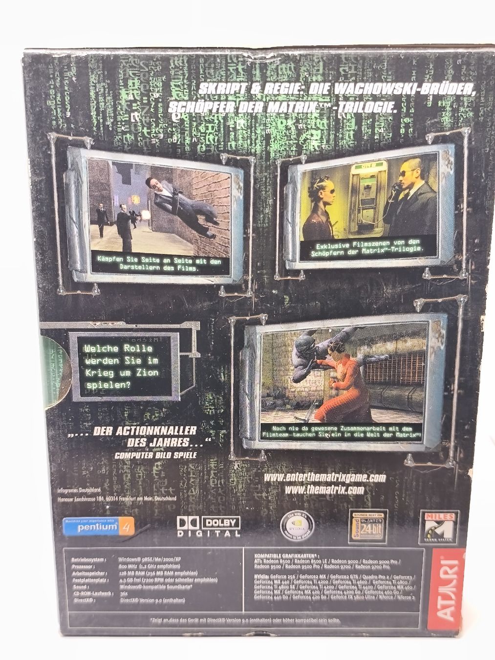 Microsoft Jeux: Jeu Box PC CD-ROM Enter the Matrix Atari bon état – D'occasion à Conthey par Th3gr4yf0x 2