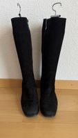 Stiefel Velour, Grösse 38,5 schwarz