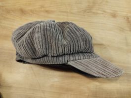 Cord Mütze / Cap – braun – Retro & Vintage Style