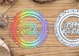 Neues Stanzschablonen-Set Happy Birthday / Geburtstag