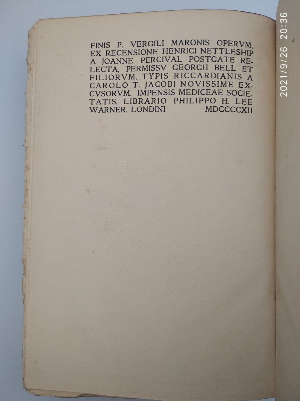 Libri: VERGIL OPERA 1912 – Usato da Goldach venduto da Gaip 5