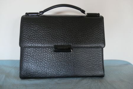 Mandarina Duck Henkeltasche Hera & Geldbörse, Leder schwarz