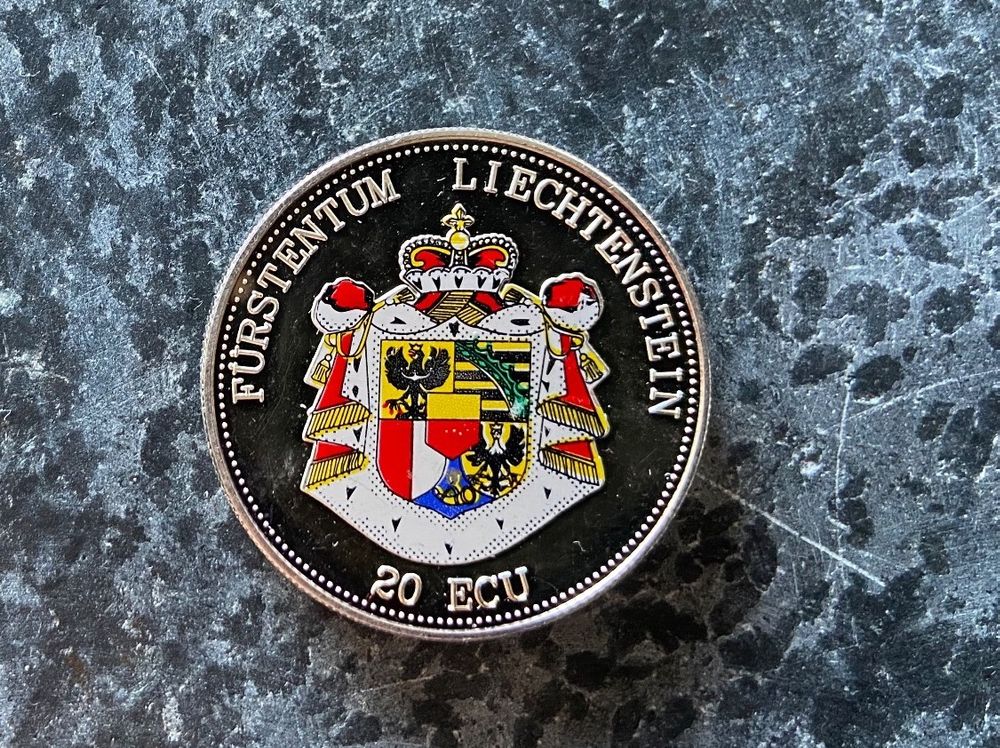 20 ECU Liechtenstein Silber Kaufen auf Ricardo