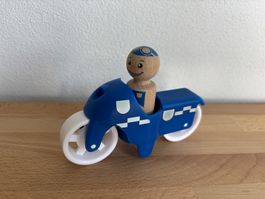 Brio Polizei Motorrad Holz