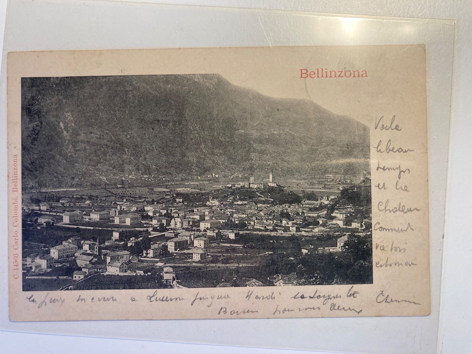 Cartoline postali: Bellinzona – Usato da Lumino venduto da Givo
