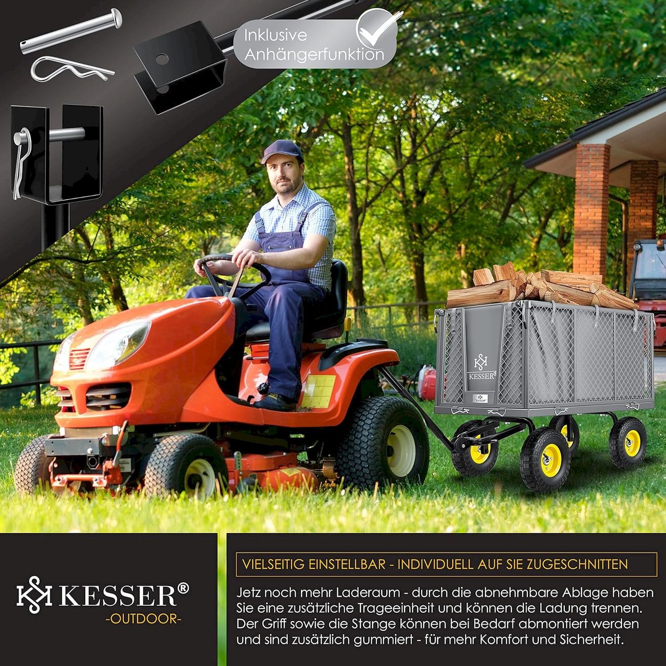 Altro in Utensili da giardino: KESSER Bollerwagen 550kg GRAU – Nuovo e nell'imballaggio originale da Bottighofen venduto da zaap 7