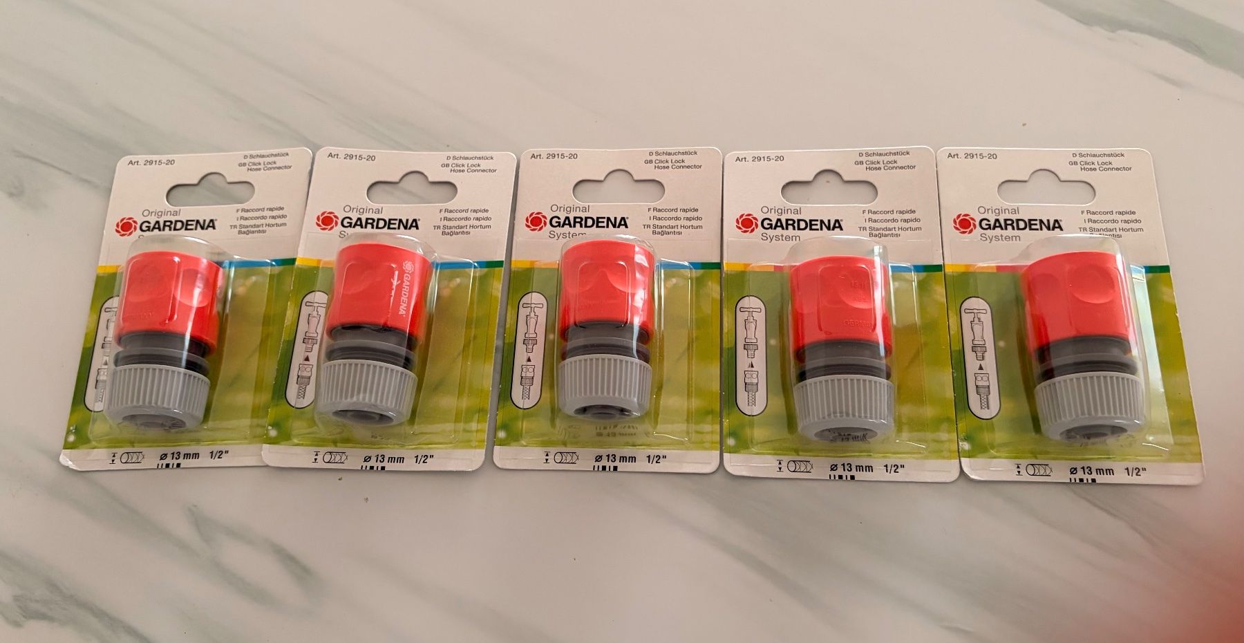Gardena Tubi & Tubi flessibili: 5x Gardena Schlauchverbinder 3/4 – Nuovo e nell'imballaggio originale da Adliswil venduto da TV-Link