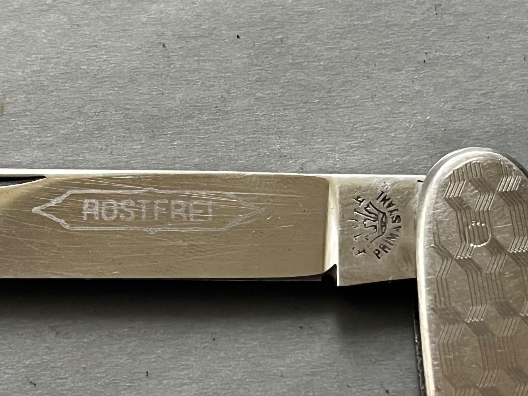 Coltelli tascabile: Altes Sackmesser 88 mm - Edelstahl - mit Etui – Usato da Zürich venduto da FV.vintage 2