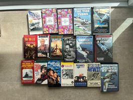 18 VHS - Guerre / Aviation / Histoire (documentaires)