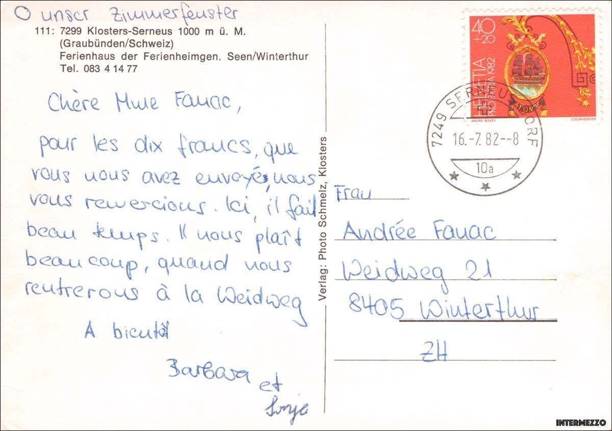 Cartes postales: Serneus GR // Ferienhaus Seen – D'occasion à Basel par intermezzo12 1