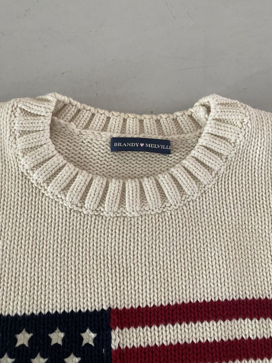 Brandy Melville Maglioni & Felpe: Pulli mit amerikanischer Flagge  – Usato da Basel venduto da riesther 1
