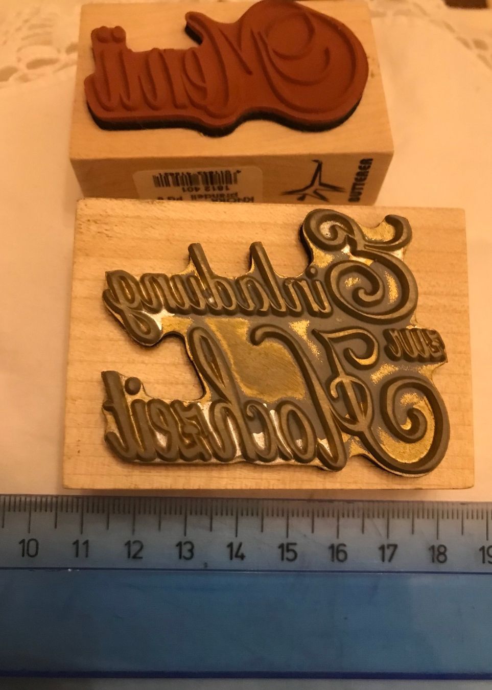 Timbri: Stempel Holz Hochzeit Einladung Menü – Usato da Oberstammheim venduto da pitipiti 1