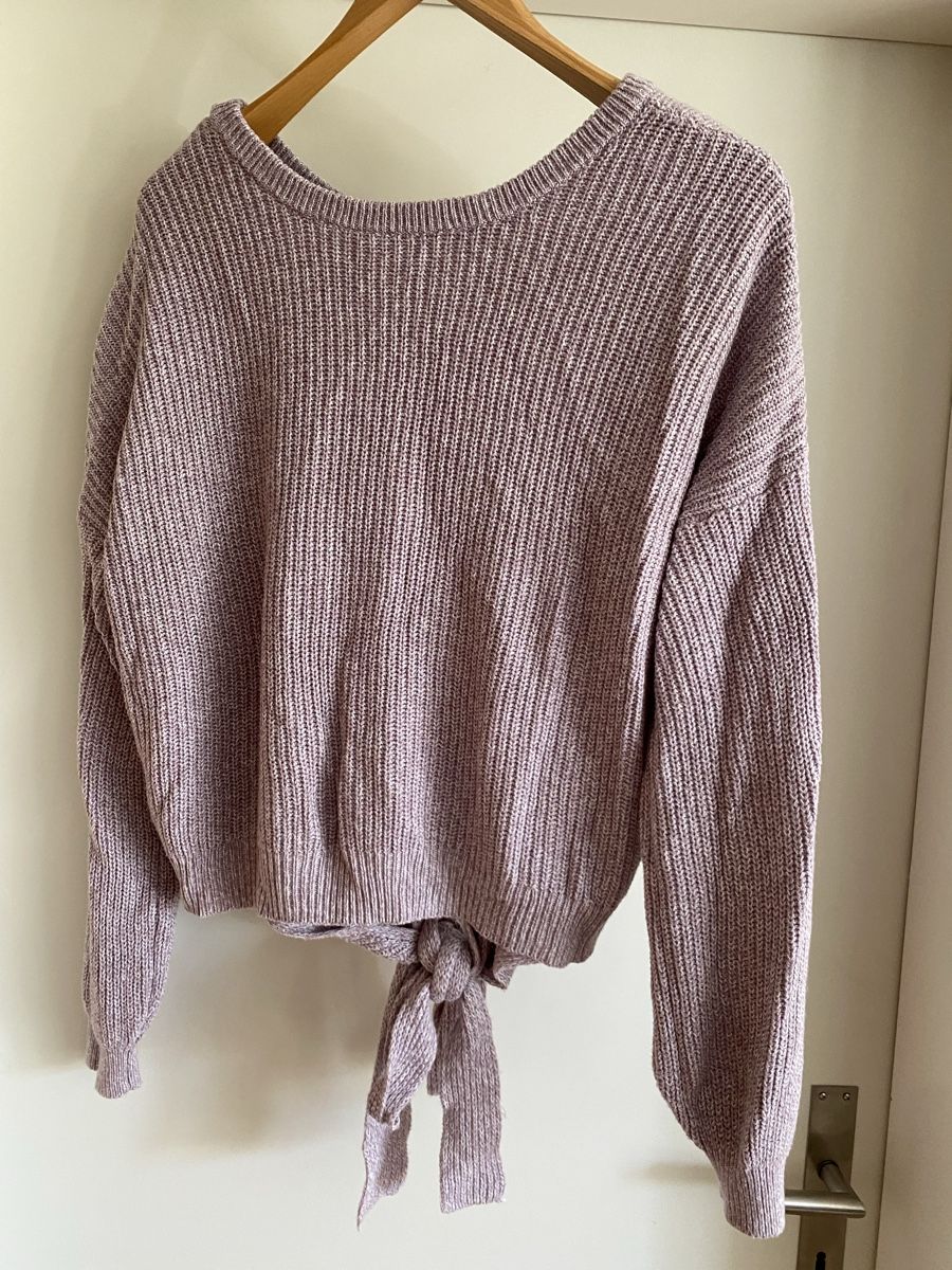 Hollister Maglioni & Felpe: Hollister Pullover lila/rosa Gr.  L mit Bindedetail – Usato da Hünenberg venduto da a.u.849 4